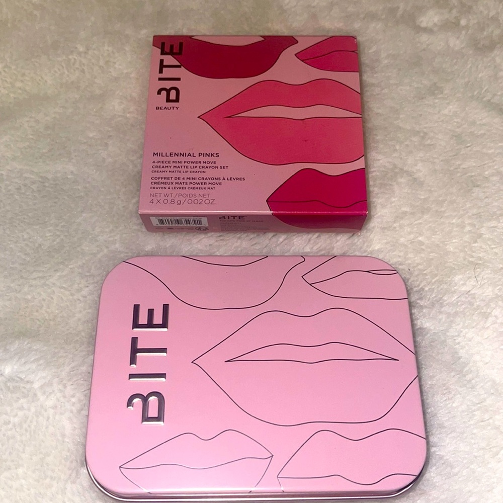 ❤️NEW!!!❤️ BITE MILLENNIAL PINKS 4-PIECE MINI  CREAMY MATTE LIP CRAYON SET